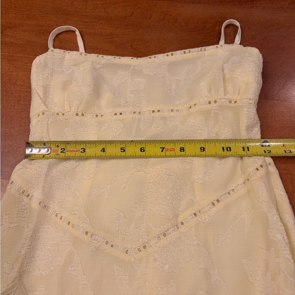 Princess Polly South of France Yellow Backless Sundress Spaghetti Strap - Picture 7 of 10